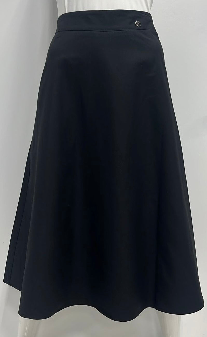 PEODE DESIGN A-LINE CIRCLE SKIRT-29" BLACK