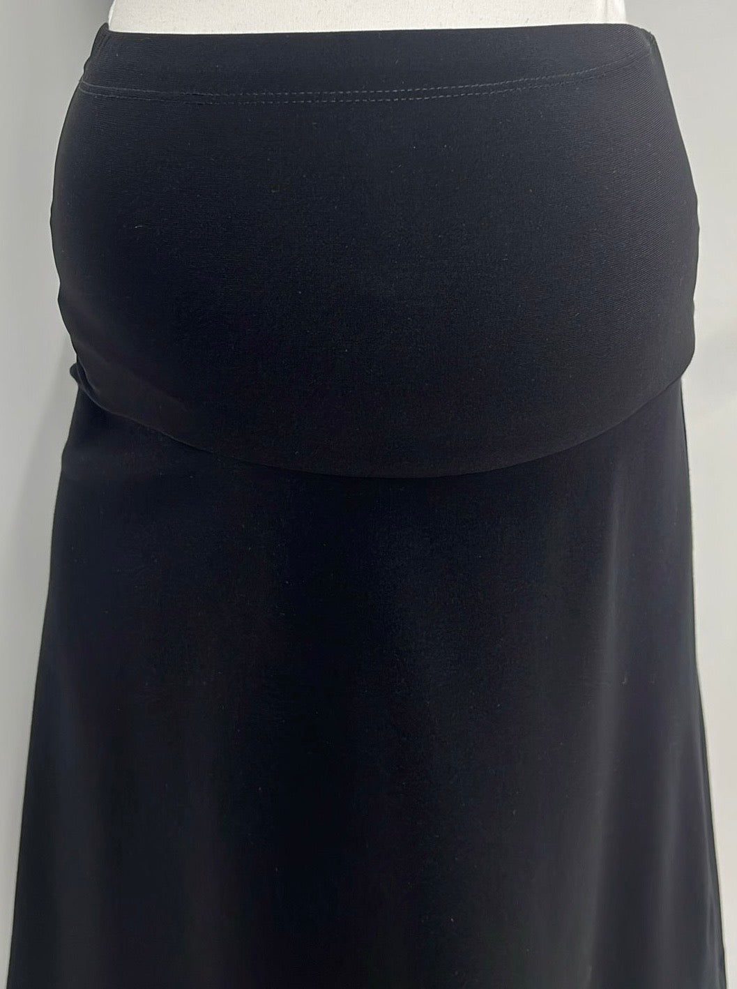 TOUCHE ECLAT MATERNITY PONTE SKIRT-27" BLACK