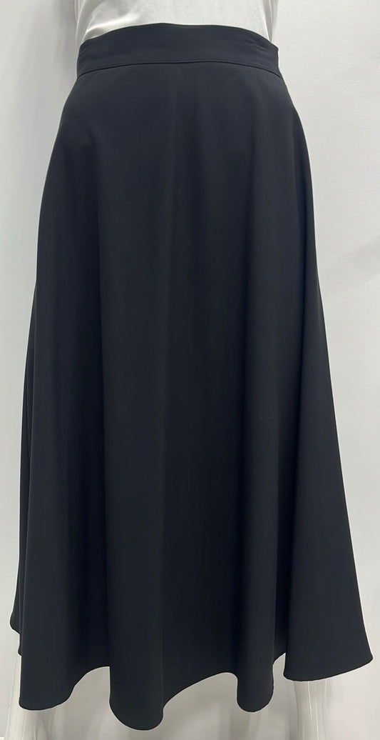 SAMS FASHION A-LINE SKIRT-EXTRA LONG BLACK