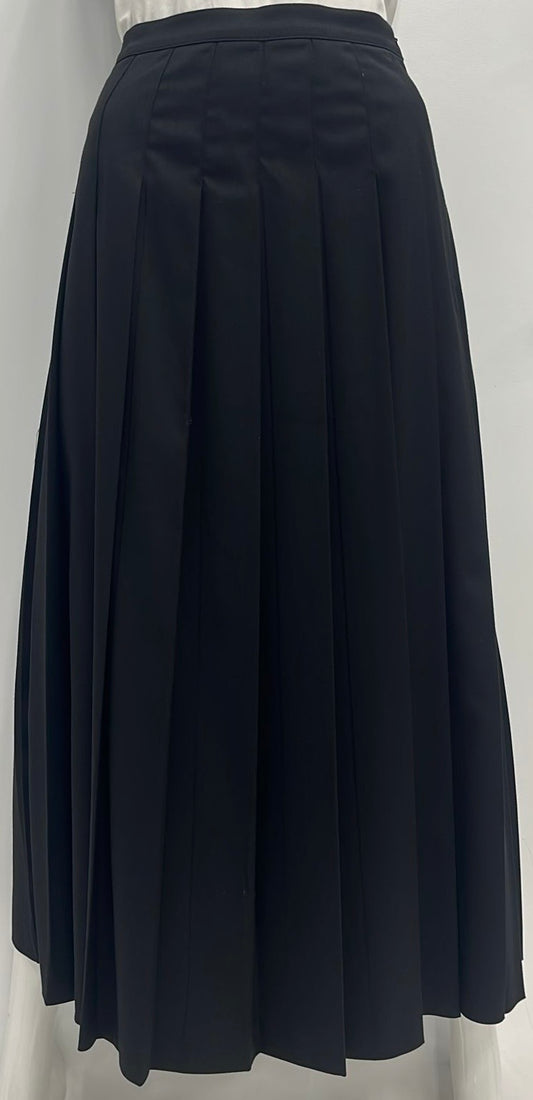 MAXMRKT PLEATED SKIRT-MIDI BLACK