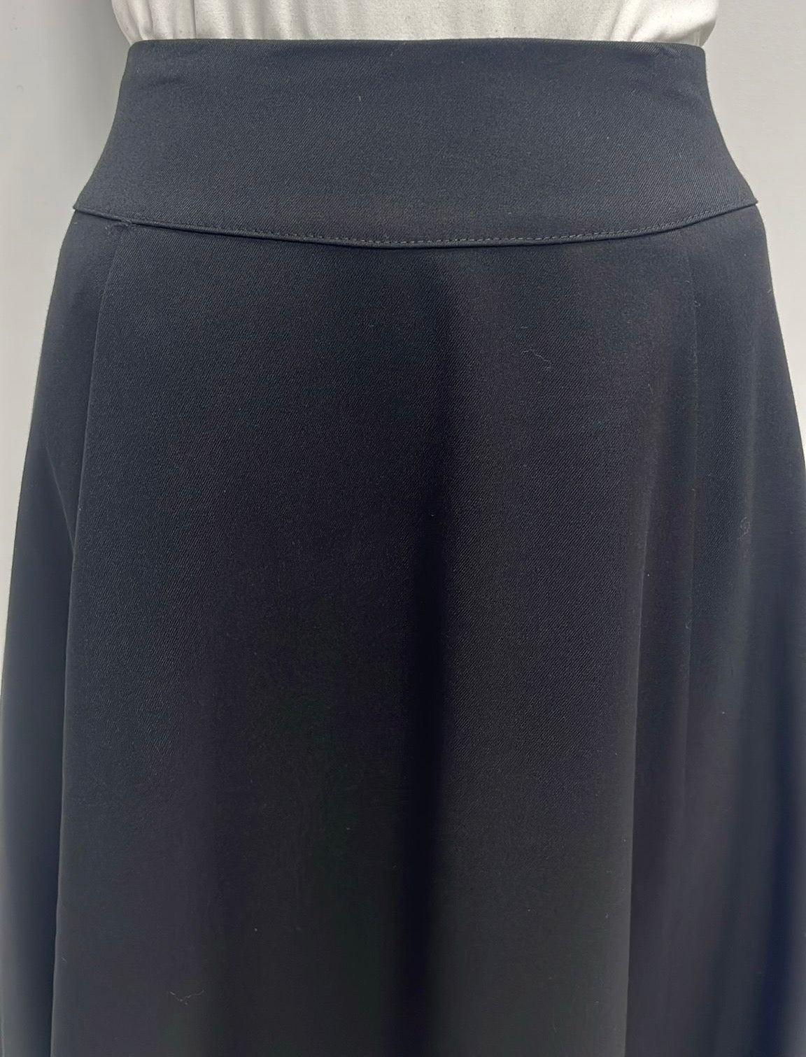 CLASS COLLECTION FLARED SUITING PANEL SKIRT-MIDI BLACK