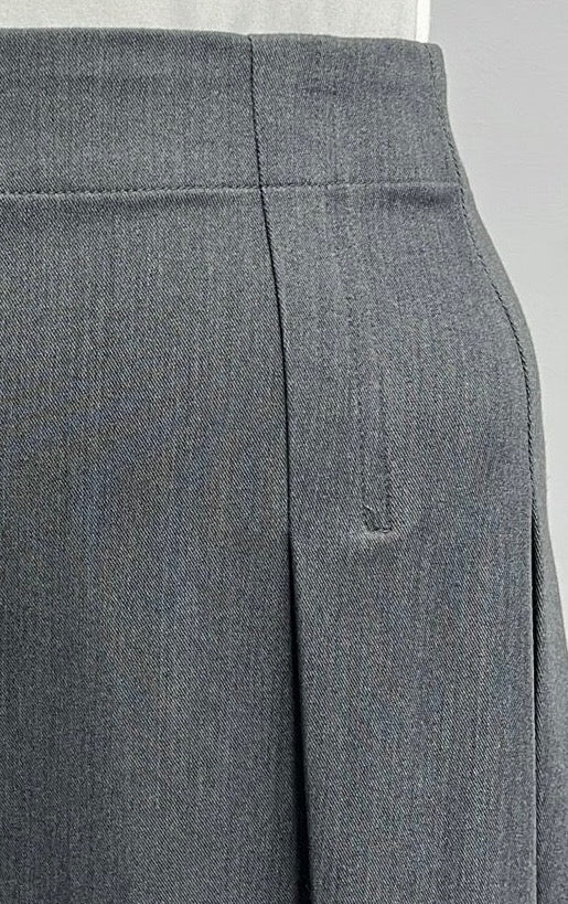 HONEYSEED INVERTED PLEATED SKIRT-MIDI GREY