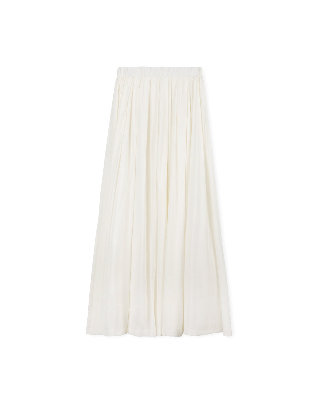 THE MIDDLE FULL PLEATED SKIRT WHITE