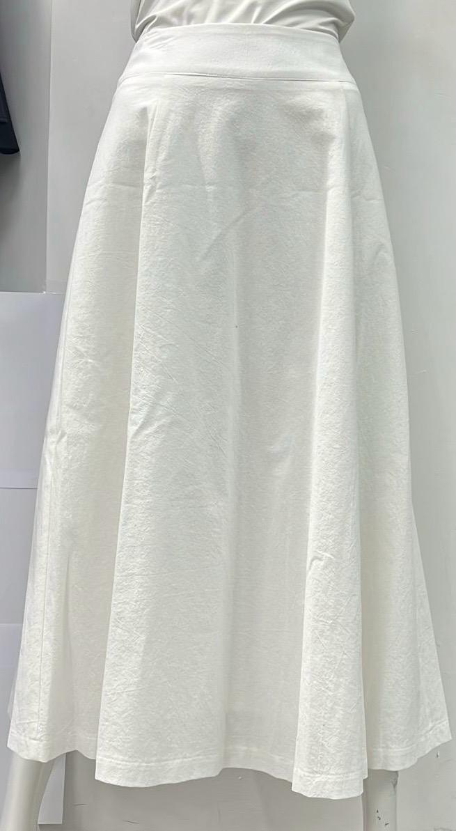 CLASS COLLECTION FLARED PANEL SKIRT-MIDI WHITE