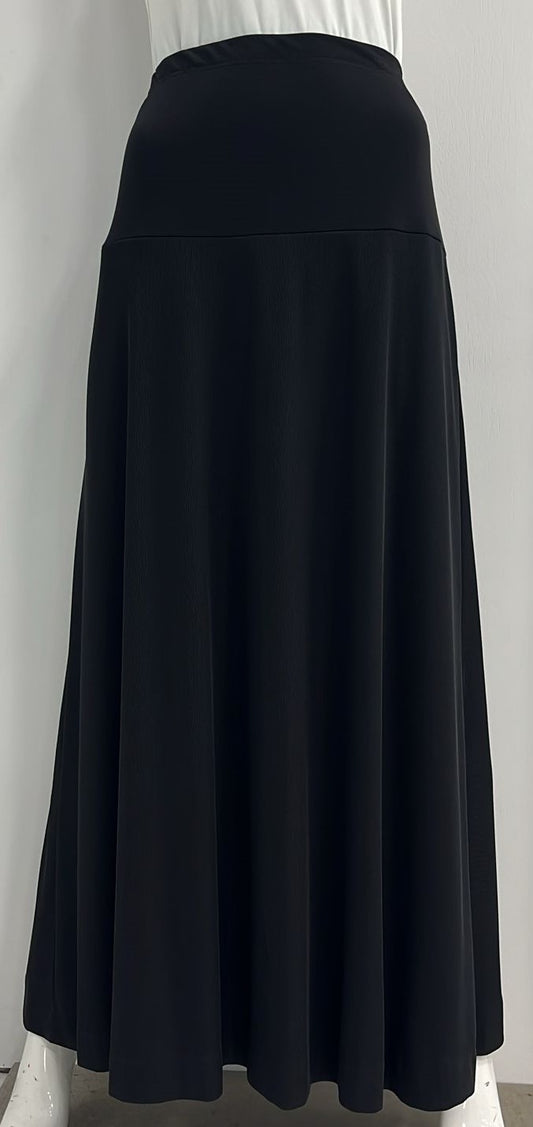 TOUCHE ECLAT MATERNITY RIBBED SKIRT W LINING-MAXI BLACK