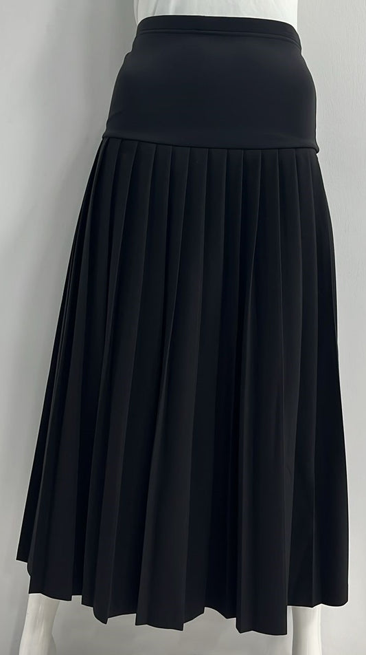 MCMaternity MATERNITY PLEATED SKIRT-MIDI BLACK