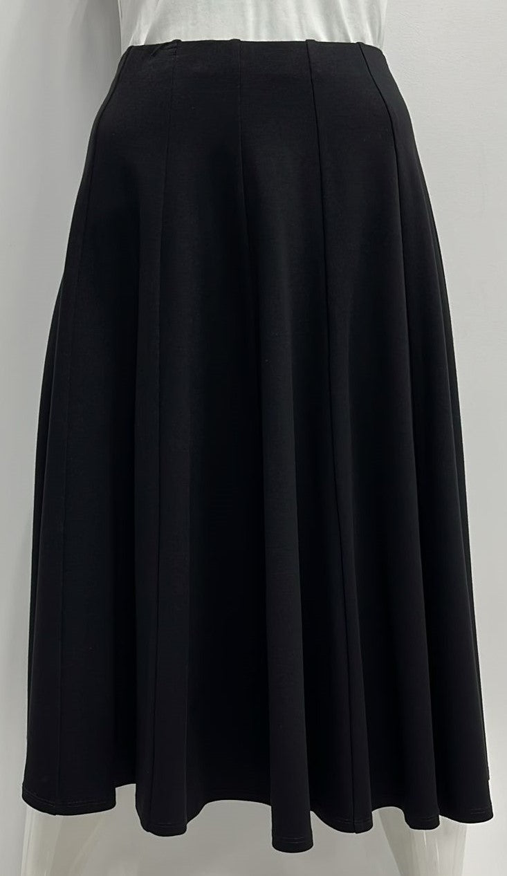 ALINE APPAREL PANELED SKIRT-25" BLACK