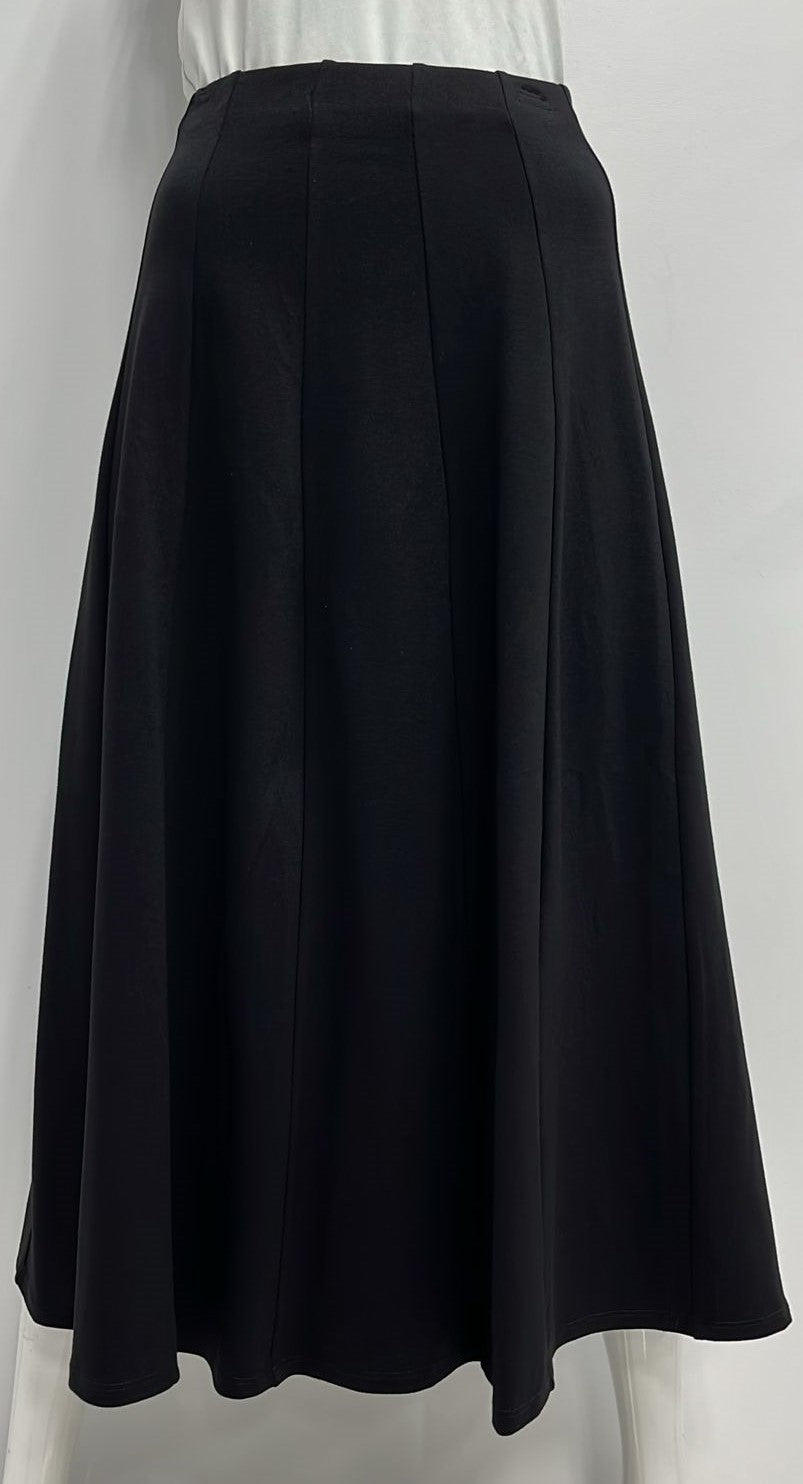 ALINE APPAREL PANELED SKIRT-32" BLACK
