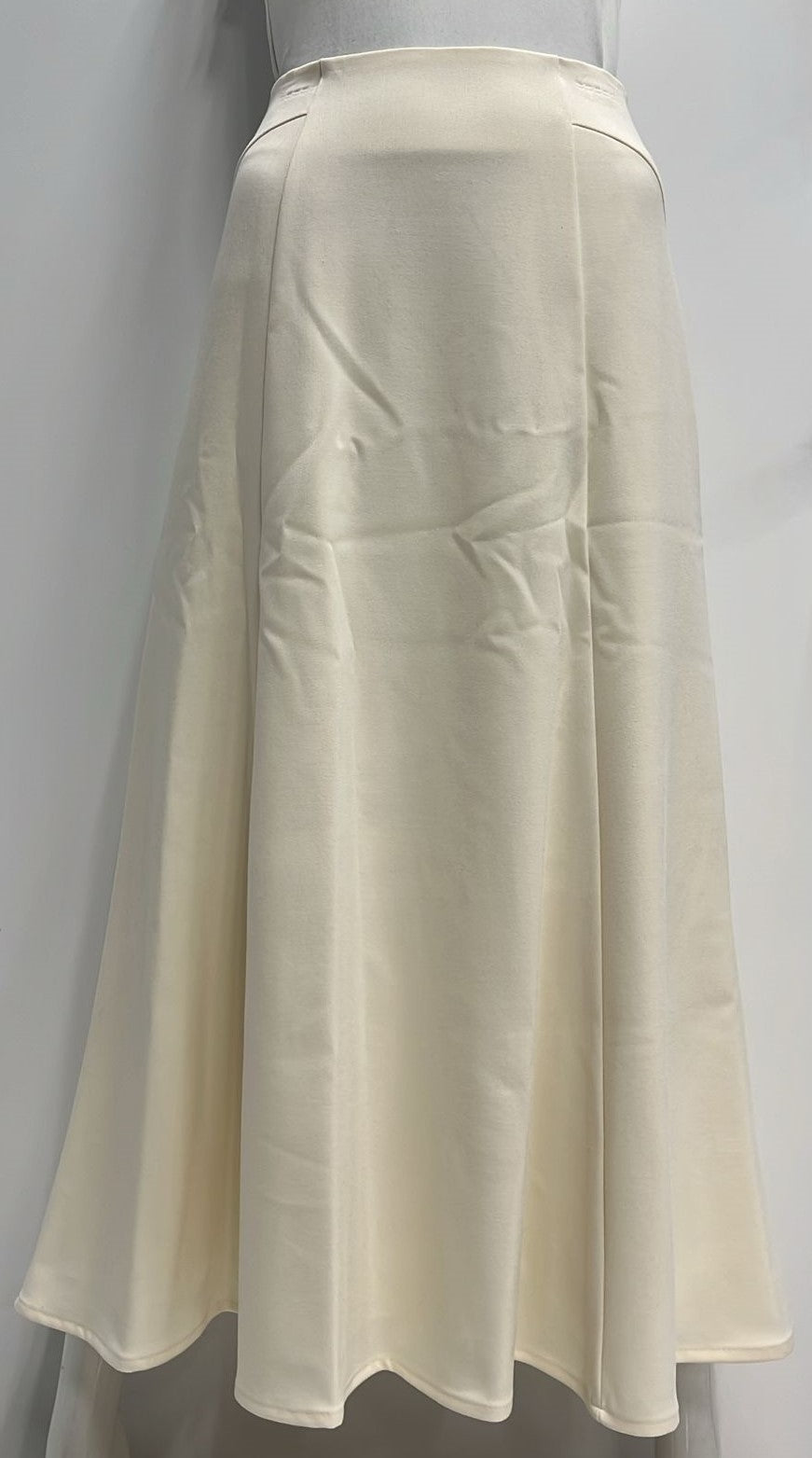 NOX NY PANELED SKIRT W WAIST DETAIL-MIDI WINTER WHITE