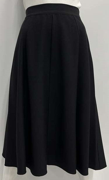 SAMS FASHION PANELED SKIRT-29" BLACK