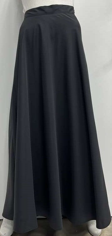 LITTLE BLACK SKIRT TAFFETA  A-LINE SKIRT-MAXI BLACK