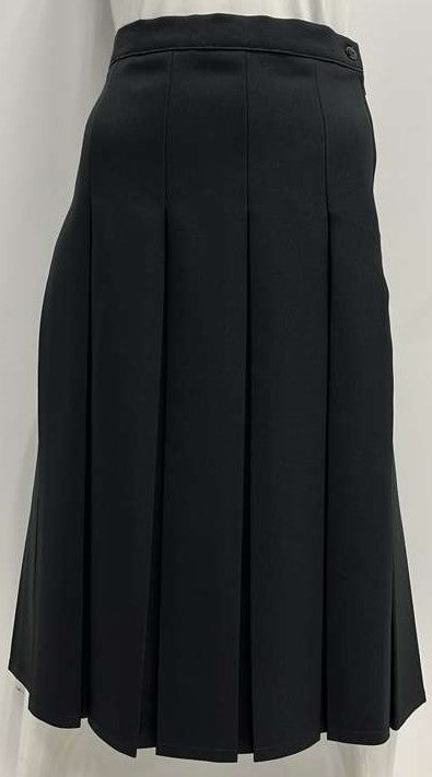 WINDERMERE DRESSY BOX PLEATED SKIRT-27 BLACK