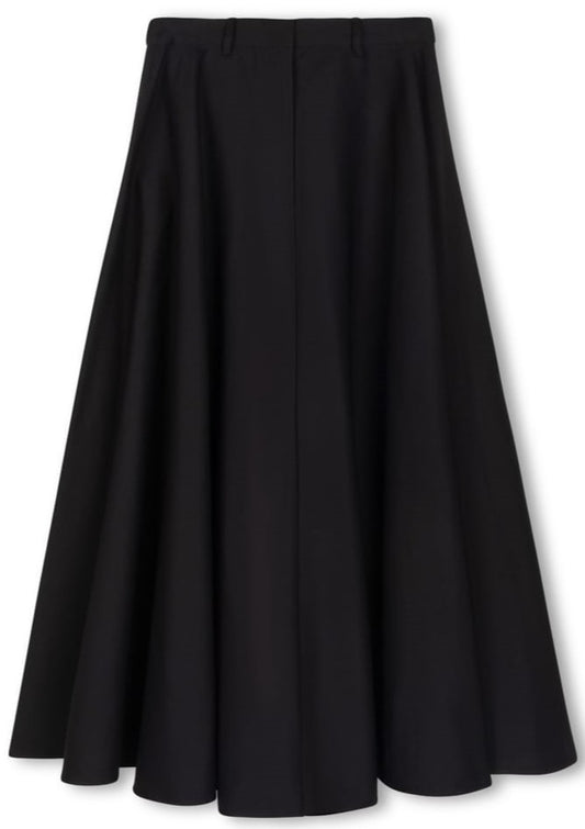 HONEST EDIT CIRCLE SKIRT-MIDI BLACK