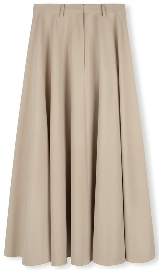 HONEST EDIT CIRCLE SKIRT-MIDI TAN