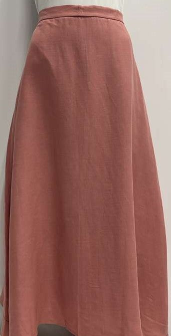 ERMANNA CASUAL DRESSY A-LINE SKIRT-MAXI MAUVE