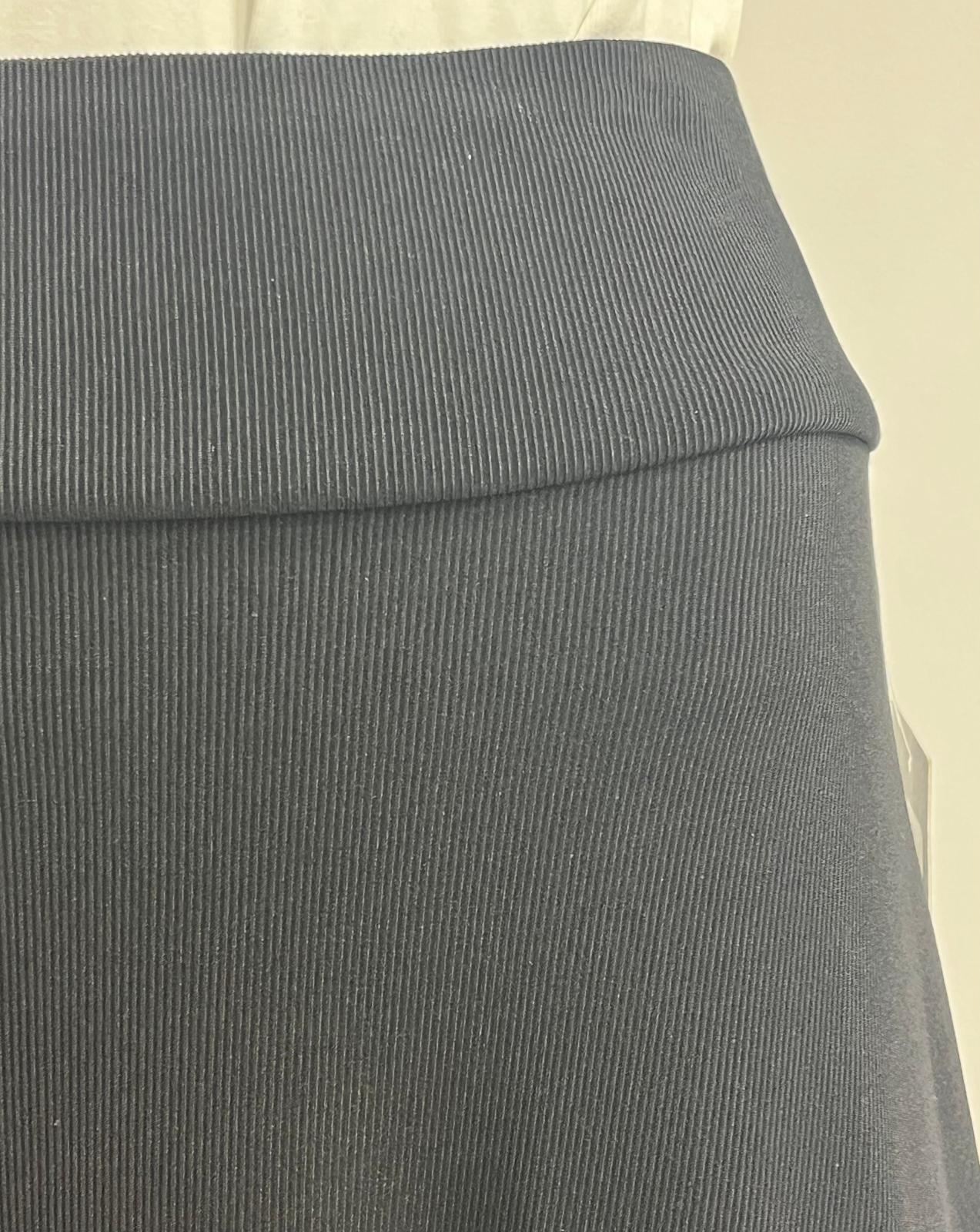 MONTE CARLO RIBBED SLINKY MAXI SKIRT BLACK