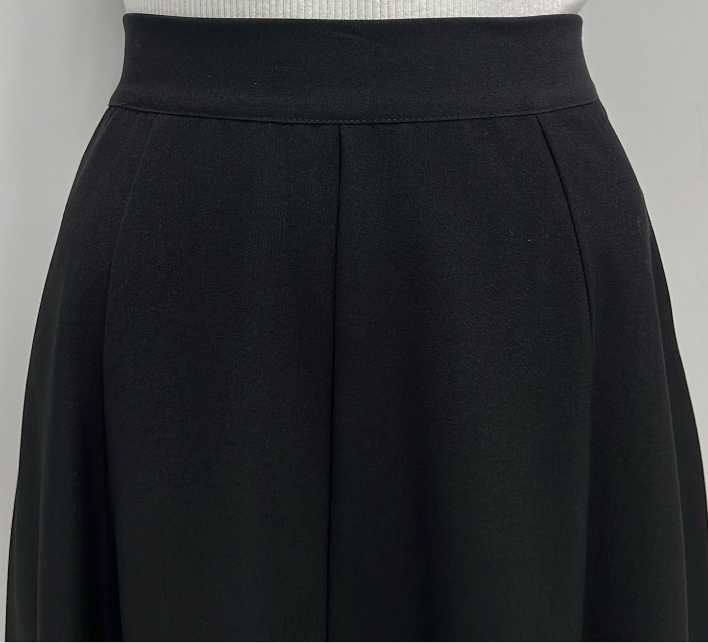 SAMS FASHION PANELED SKIRT-EXTRA LONG BLACK