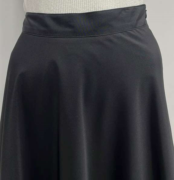 LITTLE BLACK SKIRT TAFFETA  A-LINE SKIRT-MAXI BLACK