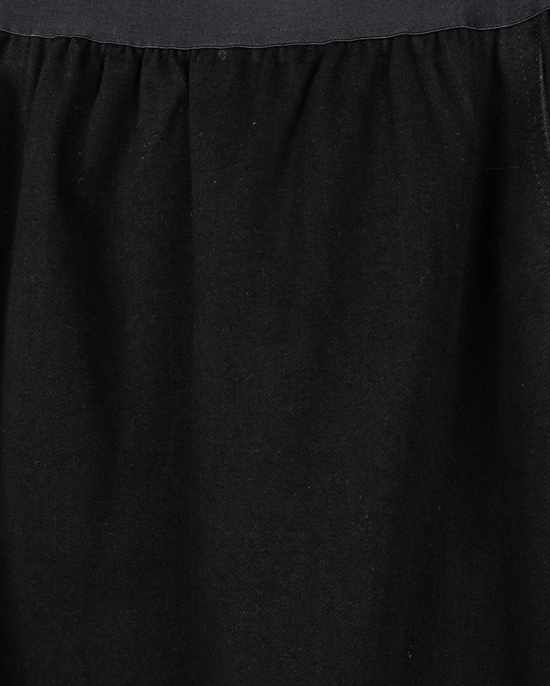 SLATE STRAIGHT SKIRT W ELASTIC WAISTBAND-MIDI BLACK
