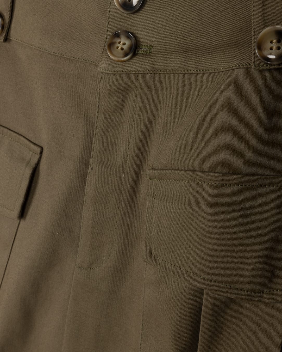 SLATE CARGO DETAILED SKIRT-MIDI HUNTER GREEN