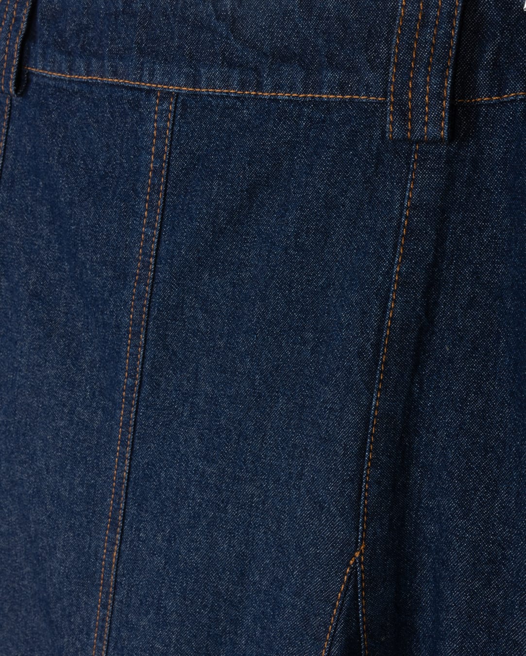 SLATE A-LINE SKIRT W INSERTS-MIDI DENIM