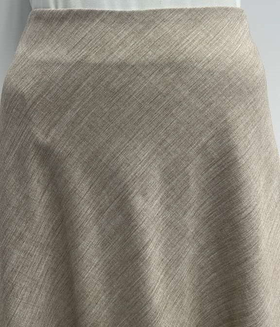 MAPLE CLIFF FLAIRY SKIRT-MIDI BEIGE