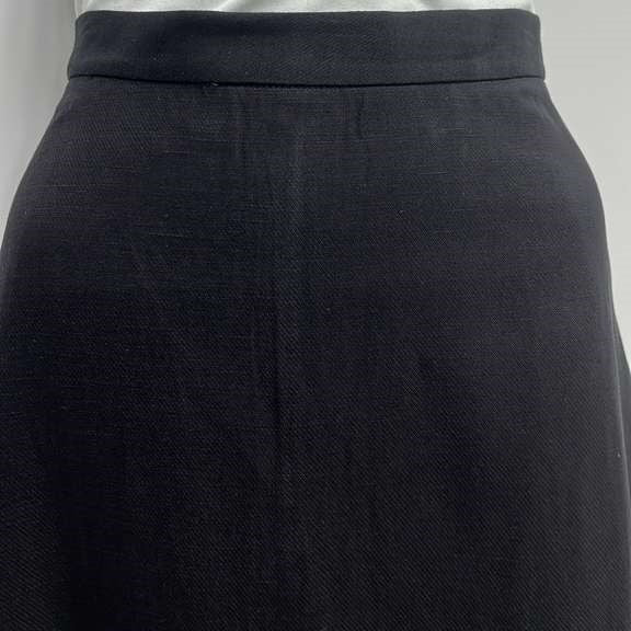 ERMANNA CASUAL DRESSY A-LINE SKIRT-MAXI BLACK