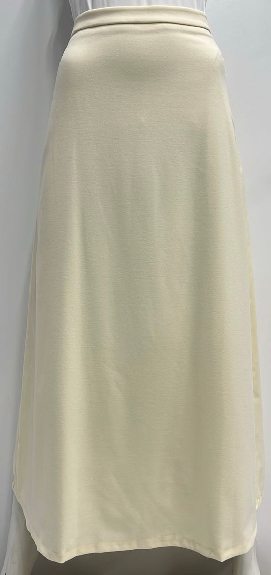 CELINAS WOOLY A-LINE SKIRT-MIDI IVORY