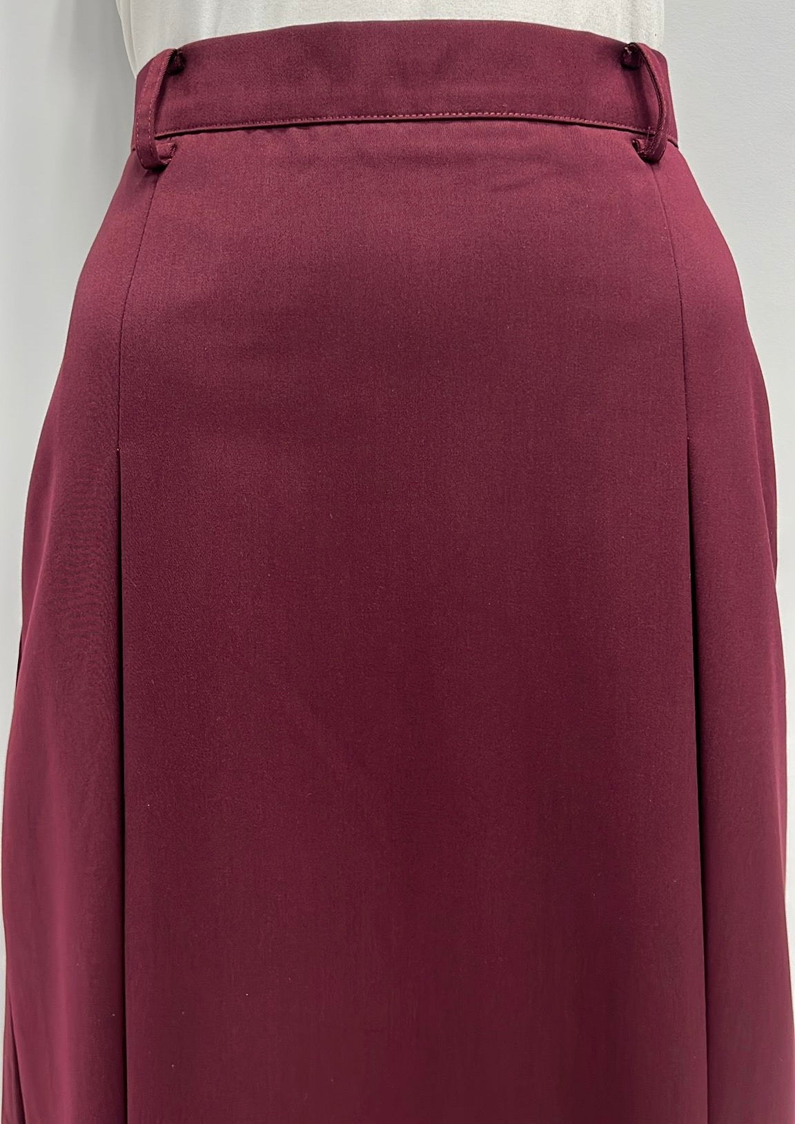 EDIT INSERTS PLEATS SKIRT-MIDI CRANBERRY