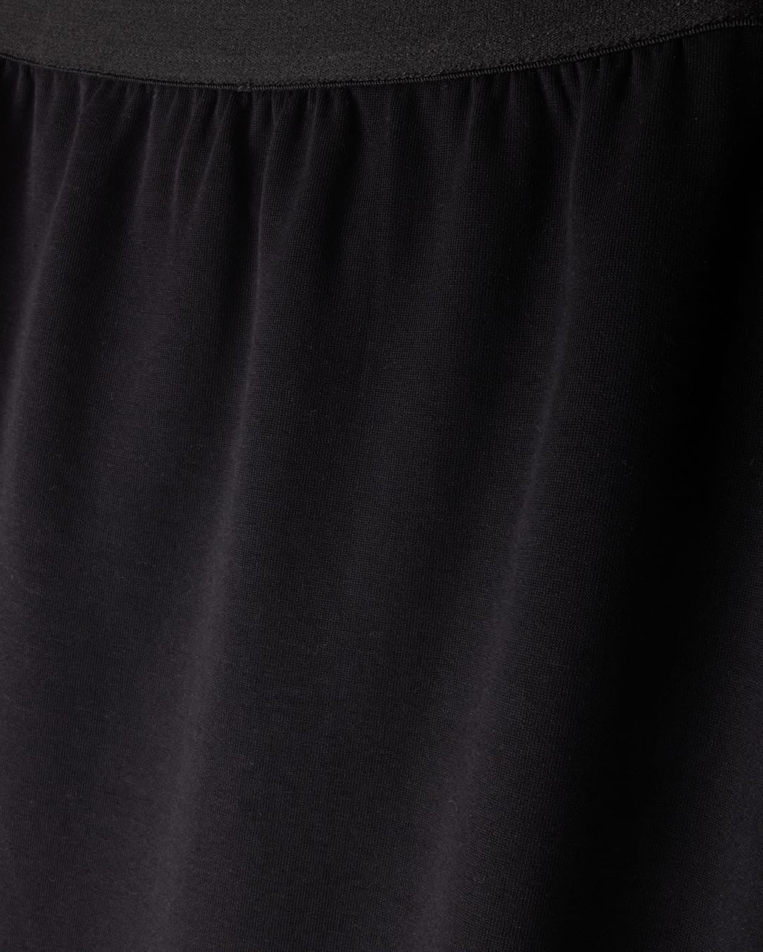 MODELLE PONTE SKIRT W ELASTIC WAISTBAND-MIDI BLACK