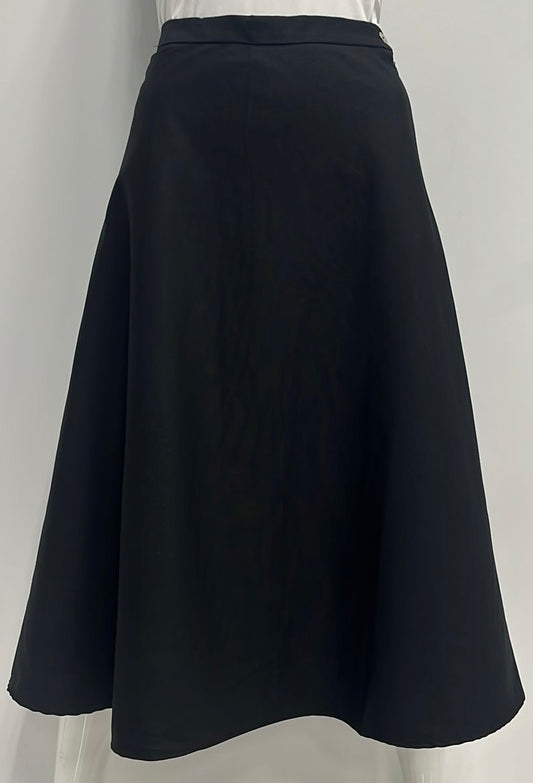PEODE DESIGN BASIC A-LINE SKIRT 29" BLACK