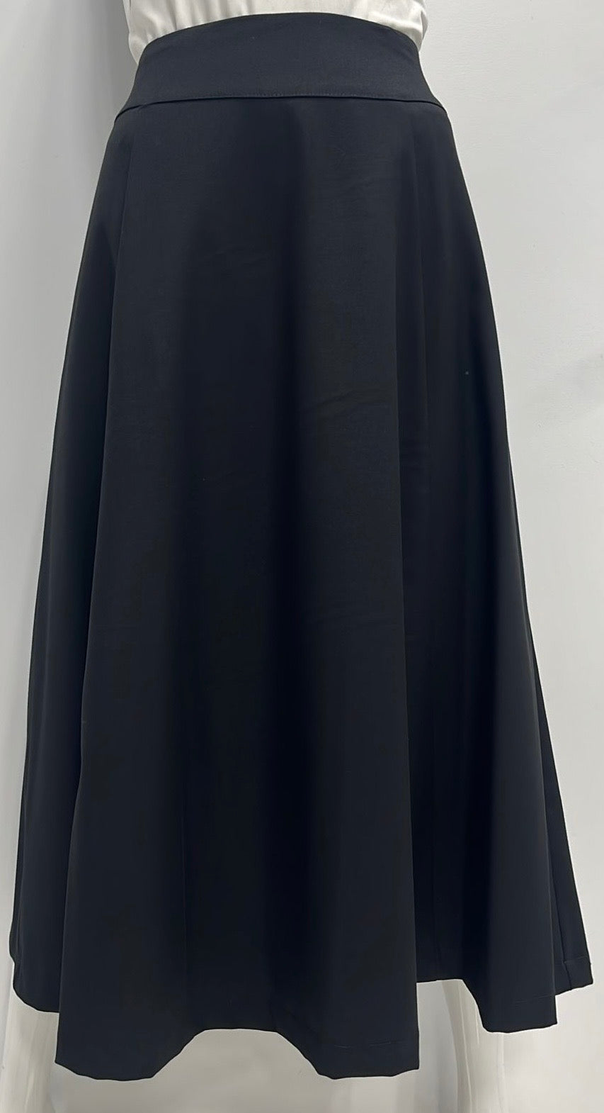 CHEZ BAMBINI FLARED SUITING PANEL SKIRT-32" BLACK