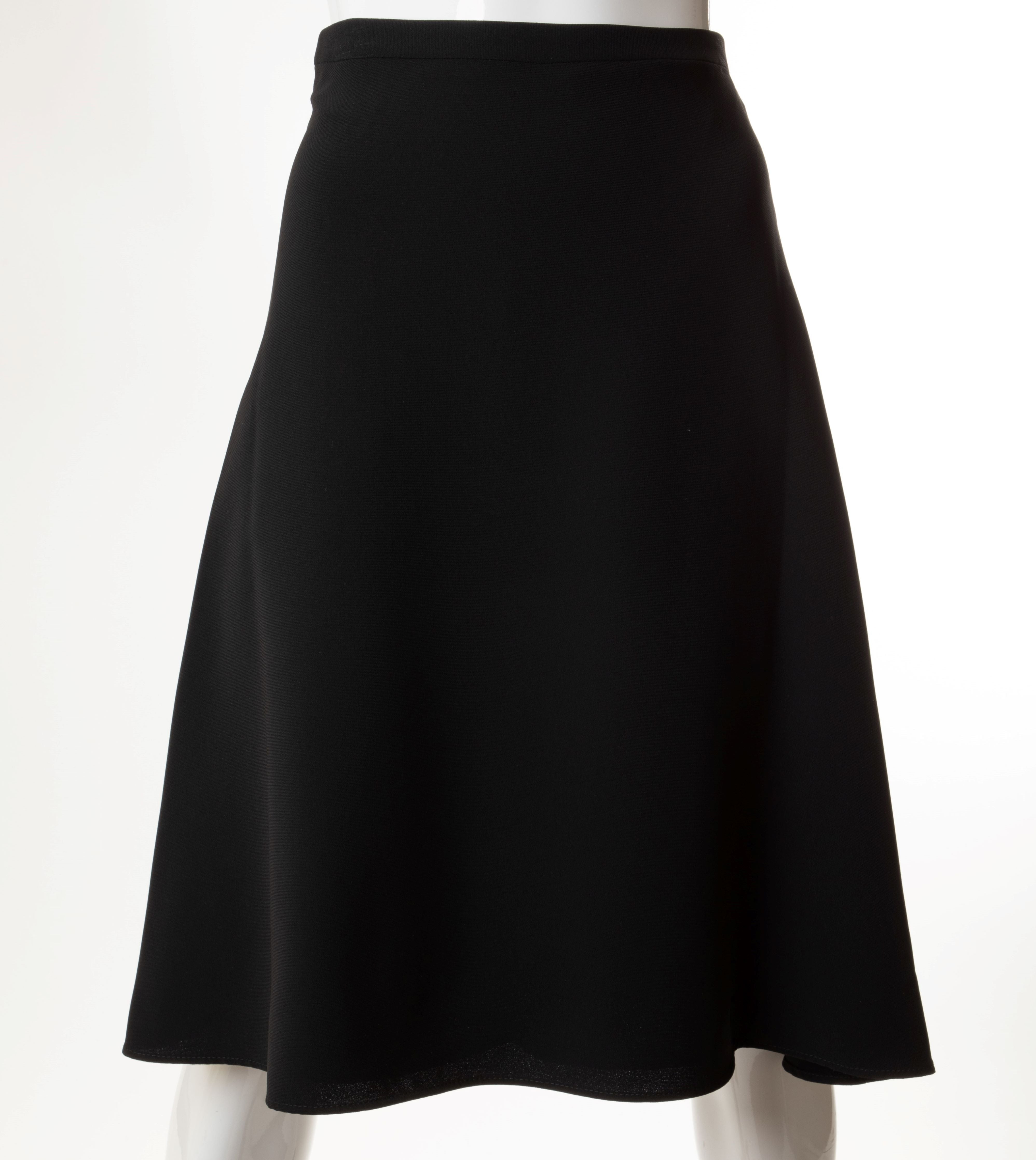 The Crepe Knit Multiway Pull On Skirt - Black main image 1