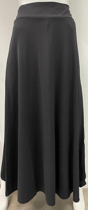 MONTE CARLO SLINKY MAXI SKIRT BLACK